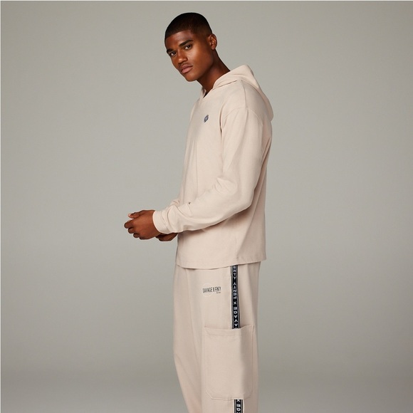 Savage X Fenty pullover hooded sweatshirt SM unisex sandy brown color - Picture 3 of 9